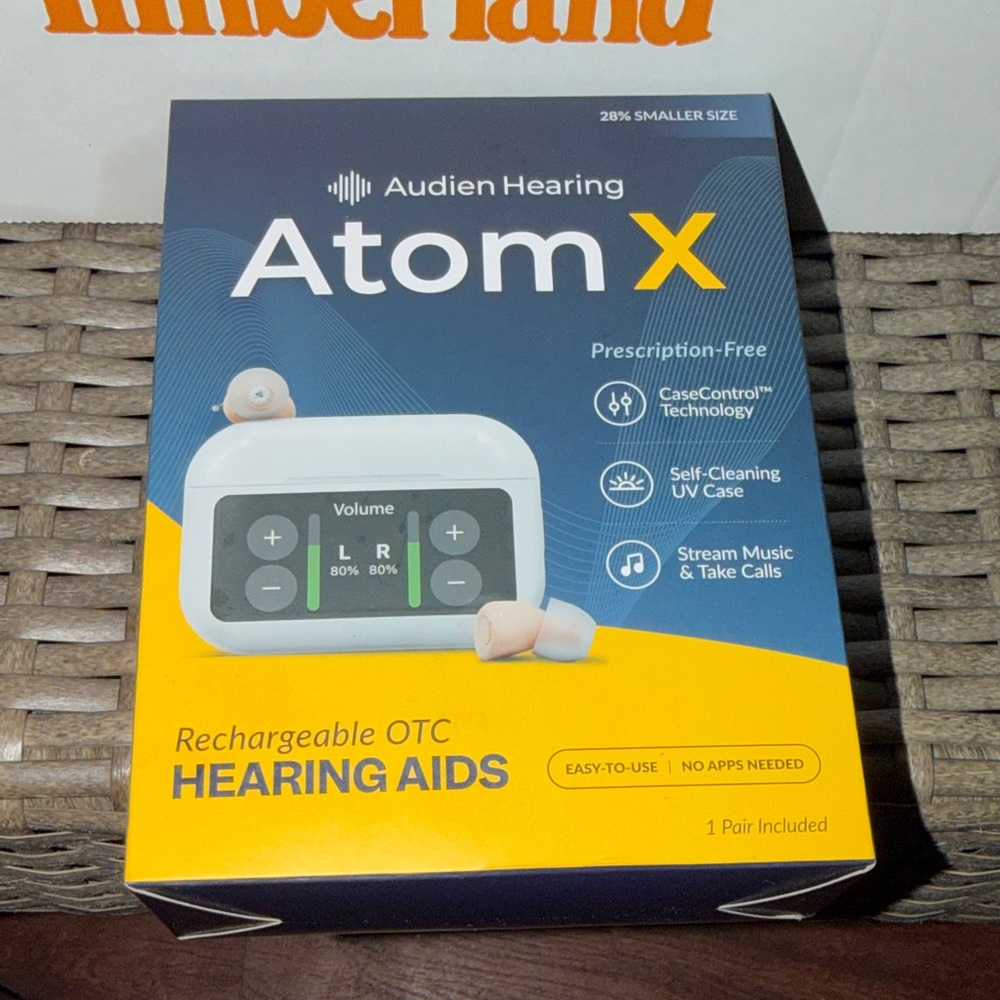 Audien Hearing Atom X Rechargeable Hearing Aids